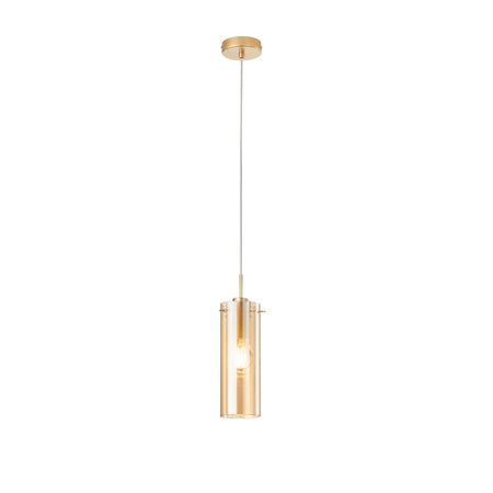 Lampadario a sospensione Oro/Ambra 1Xe27 10X150Cm