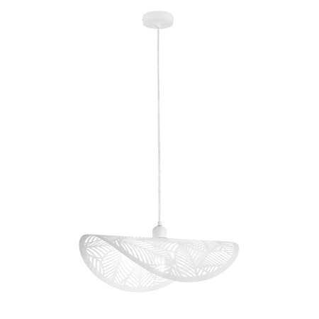 Lampadario a sospensione a vela singola Bianca 1Xe27 50X30X150Cm