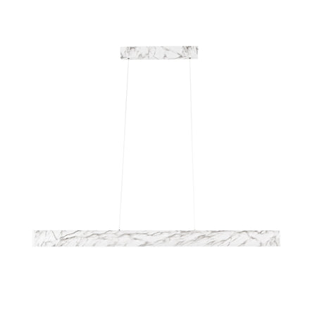 Sospensione lineare Led cct Marmo 50W 6600Lm 121,5X8X150Cm