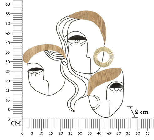 Pannello Da Muro Picassy Cm 53X2X55