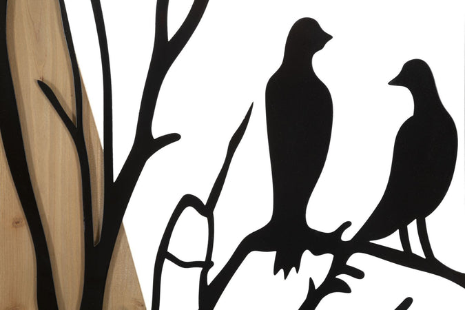 Pannello Da Muro Bird Ferro E Wood Set 4Pz 50X2X200 (50X2X50)