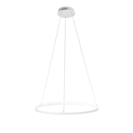 Lampadario a sospensione struttura in metallo, diffusore in silicone 40X150 cm