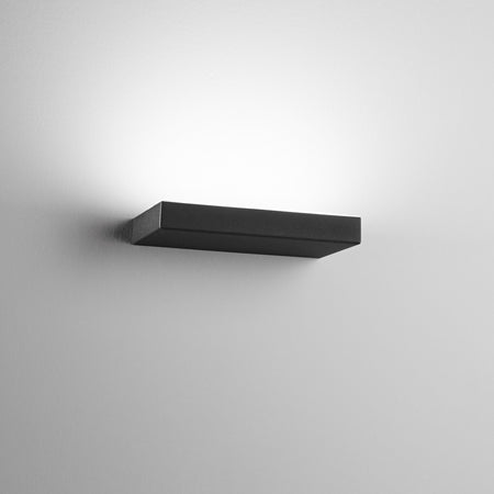 Applique Led in metallo con potenza selezionabile cct Nero 24x15x3,5cm