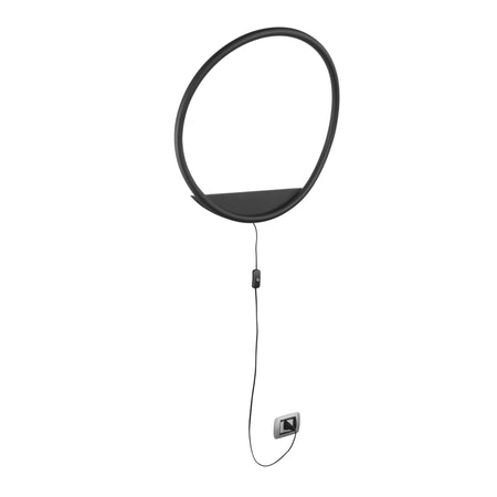 L’applique presenta una struttura in metallo e un diffusore in silicone Nero 15X60 cm