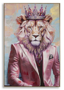 DIPINTO SU TELA KING -A- C/CORNICE 82X4,5X122