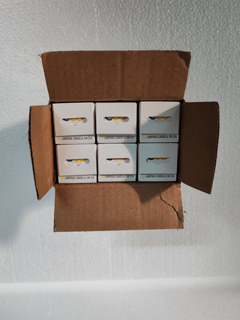 kit 6pz lampadina oliva candela led 5w e14 4000k bianco naturale