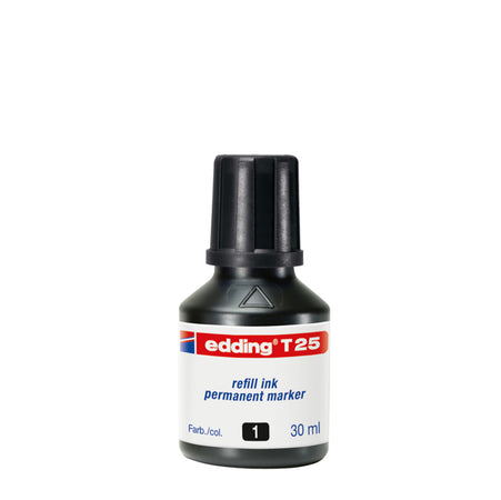 Ricarica Inchiostro Permanente 30Ml T25 Nero Edding