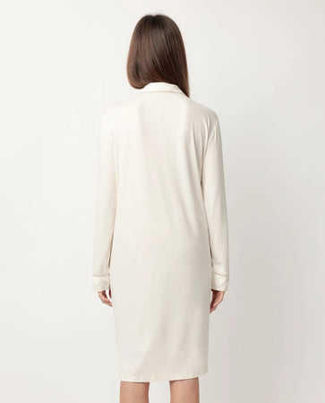 Admas Camicia da notte invernale Donna in Caldo cotone aperta 61440 2510S22