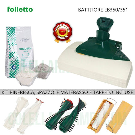 Battitore Battitappeto Battimaterasso Vorwerk Folletto EB350 EB351 Rigenerato