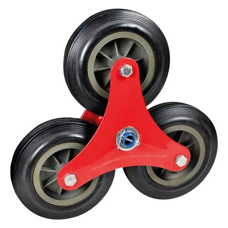 Ruota gomma piena carrello con supporto a stella per scale