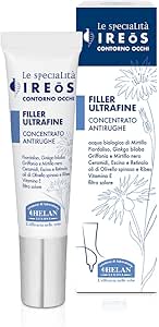 Helan, IREOS - Contorno Occhi Antirughe, Prodotto Skin Care con Retinolo Viso, Crema Contorno Occhi Idratante con Vitamina E e Protezione Solare - Siero Filler Riempitivo Rughe Skincare Antiage, 10 ml
