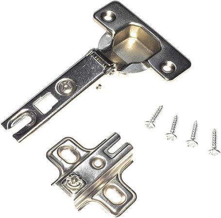 KIT cerniera collo dritto con scodellino Ø35mm 100° chiusura standard e basetta con regolazione orizzontale e verticale, Set di 20 o 10 pz (20)