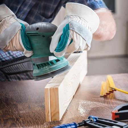 Foglio in carta abrasiva a delta adatta per levigatrice, confezione da 5 pezzi