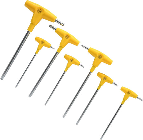 Set di cacciaviti a "T" esagonali in cromo vanadio con impugnatura antiscivolo, da 8 pezzi