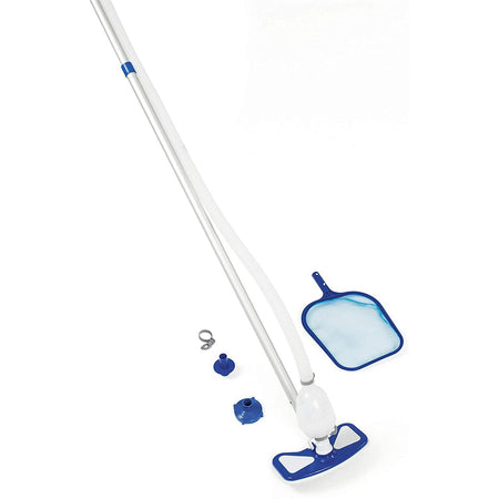 Kit di pulizia per piscina da 279 cm con spazzola aspirafango e retino