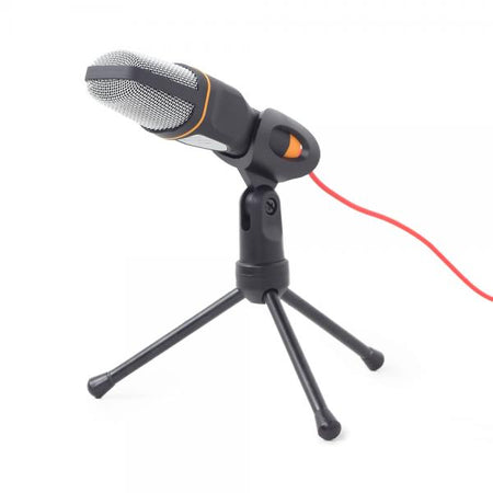 Microfono da tavolo con supporto tripode - Jack 3.5mm - Nero