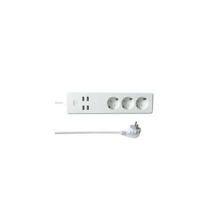 Multipresa Intelligente 3 Prese Schuko 4 USB Controllo Vocale, R4028