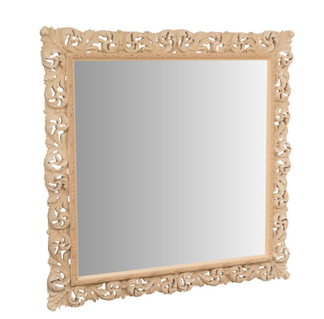 Biscottini SPECCHIERA DA PARETE IN LEGNO FINITURA GREZZA MADE IN ITALY