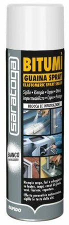 SARATOGA BITUMI GUAINA BITUMINOSA SPRAY 500 ML IMPERMEABILIZZA SIGILLA bitumì