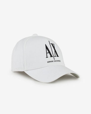 ARMANI EXCHANGE Berretto Baseball Bianco con logo AX