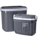 Set 2 Frigo bar termico da mare e campeggio con maniglia a serratura 8 e 32 lt
