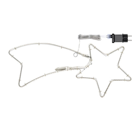 Stella cometa con tubo a led bifacciale effetto Neon per esterno