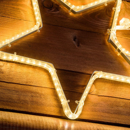 Stella cometa con tubo a led bifacciale effetto Neon per esterno