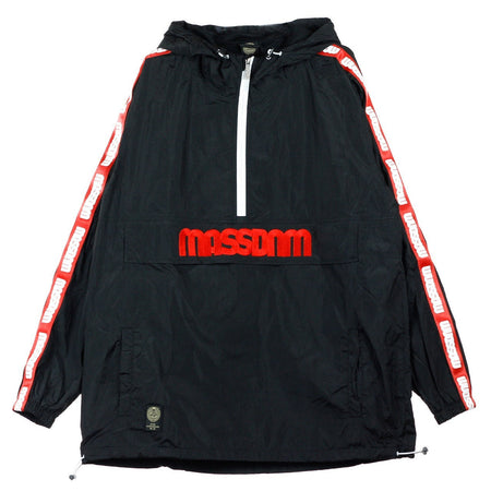 MASS DENIM Giacca a Vento Infilabile Uomo Protect Black/red da uomo