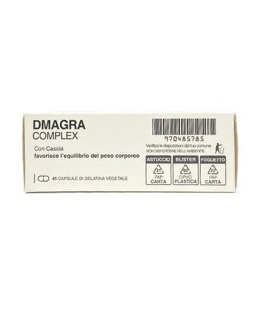 Dmagra complex 45 caps. con Garcinia, Cassia, Tè verde, Betulla, Griffonia favoriscono la perdita del peso corporeo