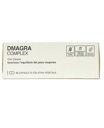 Dmagra complex 45 caps. con Garcinia, Cassia, Tè verde, Betulla, Griffonia favoriscono la perdita del peso corporeo