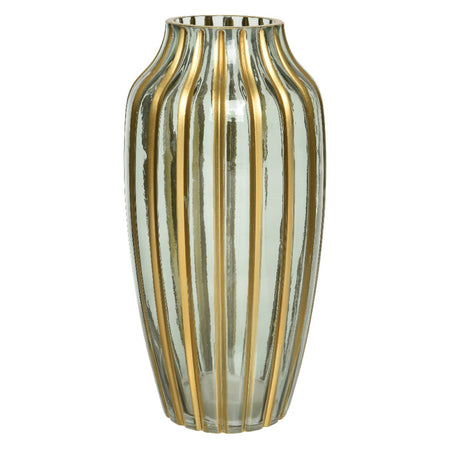 Vaso decorativo natalizio per composizioni in vetro lucido per interno