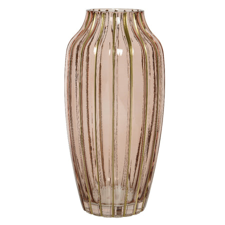 Vaso decorativo natalizio per composizioni in vetro lucido per interno