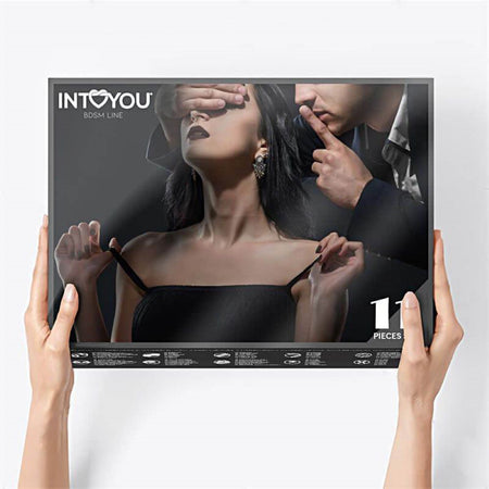 Kit Bondage BDSM Set da 11 Colore Nero