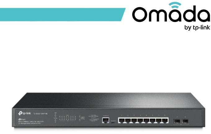 Omada Switch Managed L2+ 8 Porte 2.5GBASE-T PoE+ e 2 Slot SF - SG3210XHP-M2