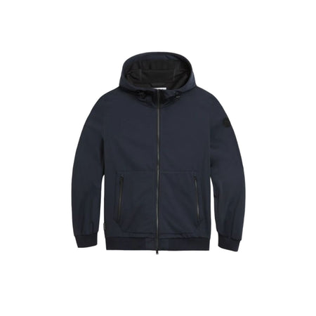 Woolrich - Ut2873 Soft Shell Hoodie 3989 Melton Blue WOSW0128MR da uomo