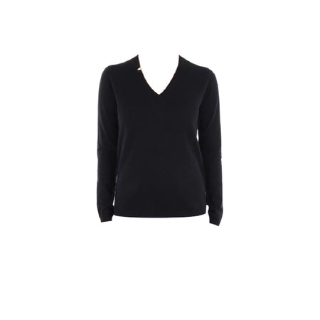 SUN68 Sun68 - V Neck Solid L/s Nero K30201 da donna