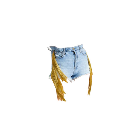 CYCLE Cycle - Route Fringed Short 81 Sky Blue PC31201 da donna
