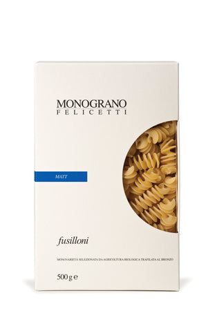Monograno Felicetti Pasta Fusilloni Astucciato Grano Mat Bio - Pastificio Felicetti