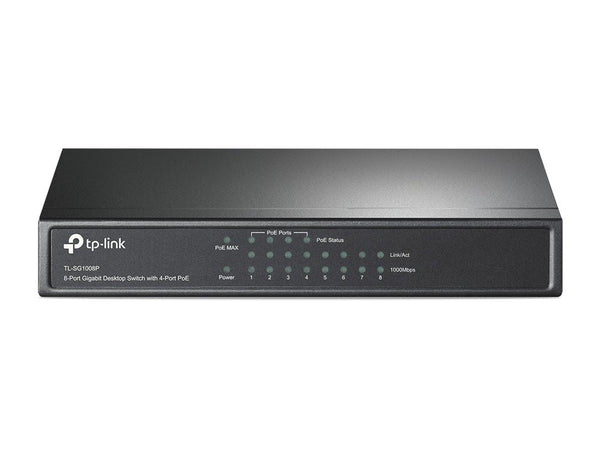 Desktop switch 8 porte gigabit 4 porte PoE 55W TL-SG1008P