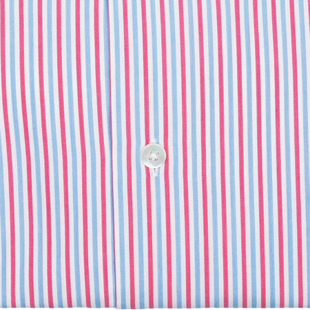 GRIGIO Camicia Camicia Riga Rosa/Celeste da uomo