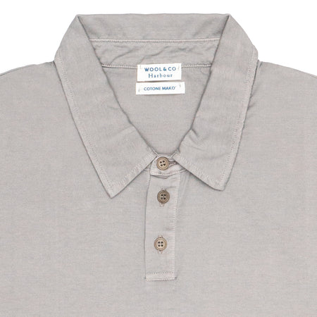 WOOL & CO Polo Cotone Mako Mastice MM da uomo