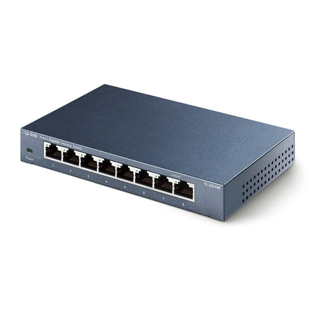Switch 8 Porte Gigabit 10/100/1000 Mbps Plug & Play TL-SG108