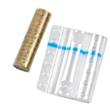 Sacchetto Da 100 Blister Portamonete 10 Cent Fascia Blu