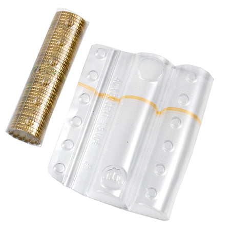 Sacchetto Da 100 Blister Portamonete 20 Cent Fascia Arancio