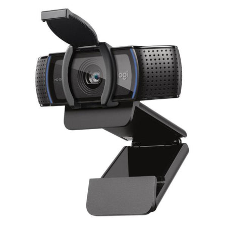 Logitech C920S HD Pro Webcam, Videochiamata Full HD 1080p/30fps, Audio Stereo Chiaro, Correzione Luce HD, Privacy Shutter, Per Skype, Zoom, FaceTime, Hangouts, PC/Mac/Laptop/Tablet/XBox