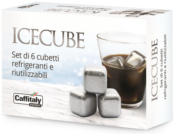 IceCube, 6 Cubetti Refrigeranti in Acciaio per Bevande