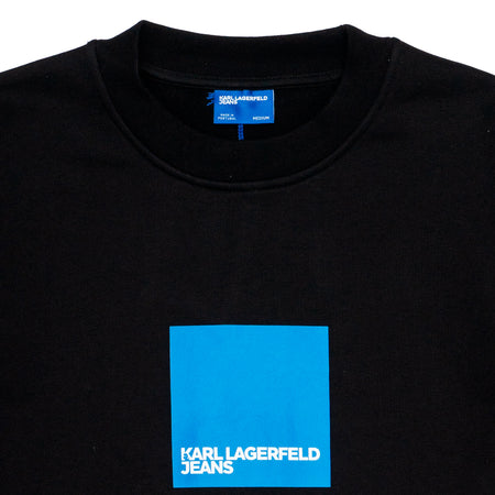 KARL LAGERFELD Felpa Uomo Karl Lagerfeld Regular Logo Sweat Black da uomo