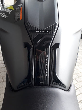 ADESIVO SERBATOIO in RESINA gel 3D compatibile per MOTO YAMAHA MT-07 2018-2020