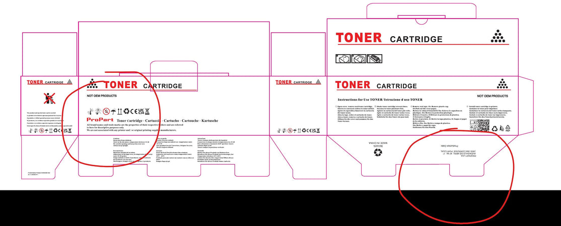 Neutral packaging - Universal box for TN248 TN248XL