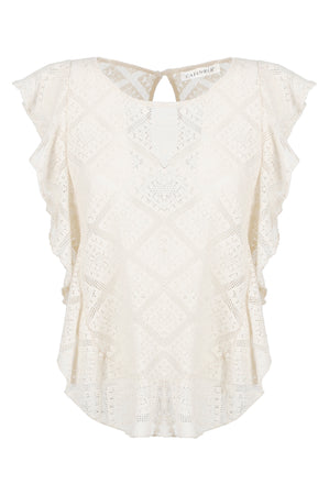 MAGLIA IN PIZZO CON RUCHES